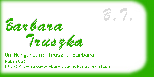 barbara truszka business card